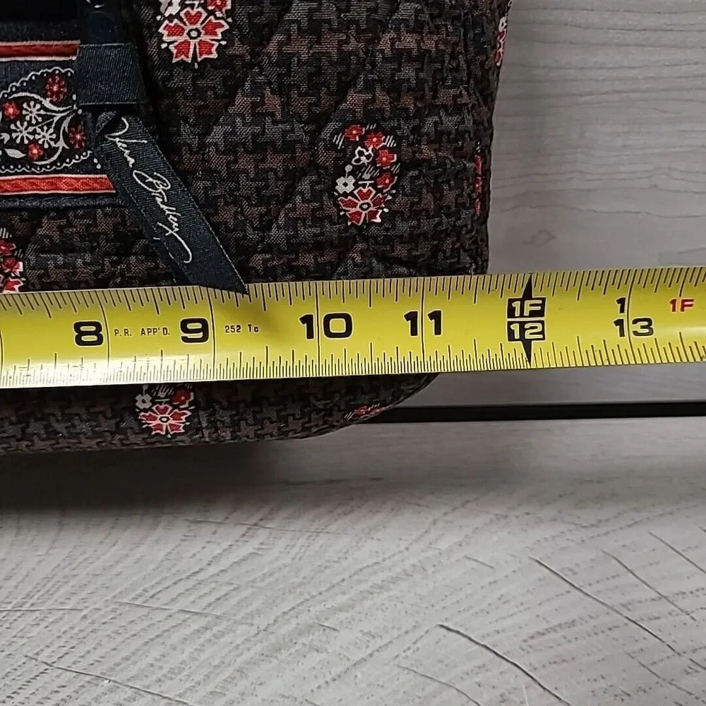 Vera Bradley Fall 2006 Houndstooth Brown Purse Bag Wallet Makeup Bag 3-piece - Picture 8 of 12